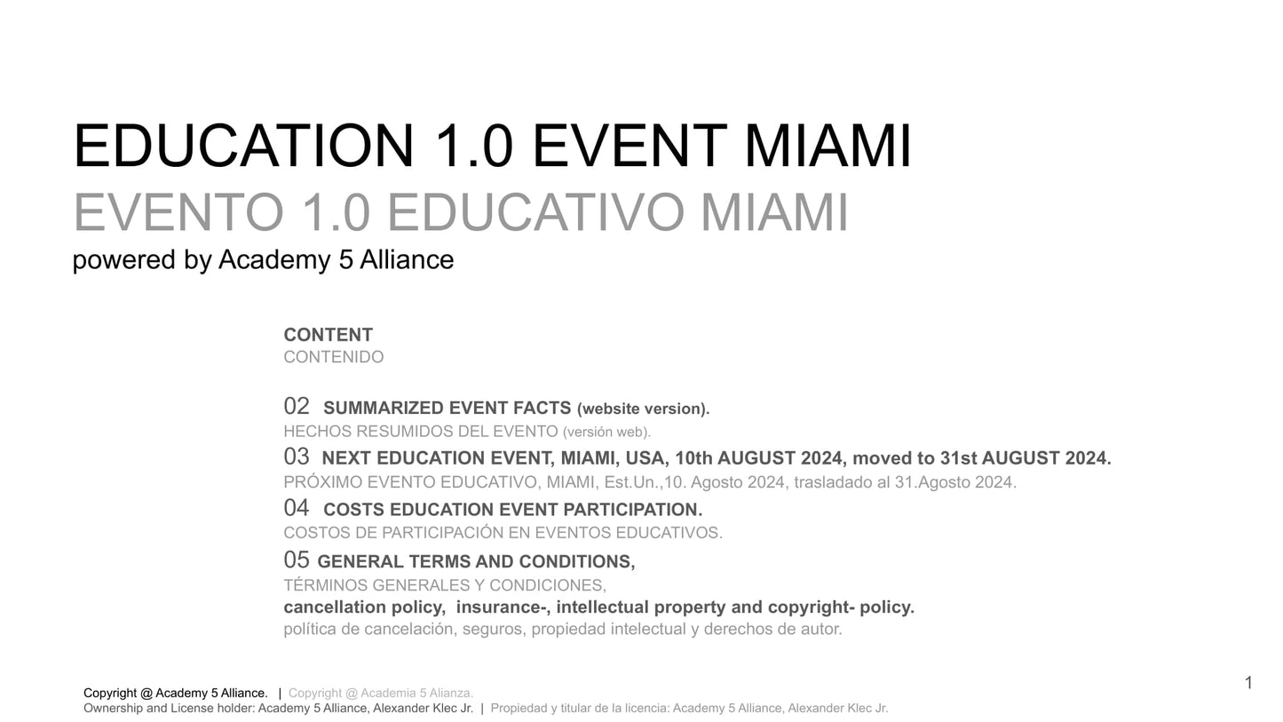 MIAMI EDUCATION EVENT 2024