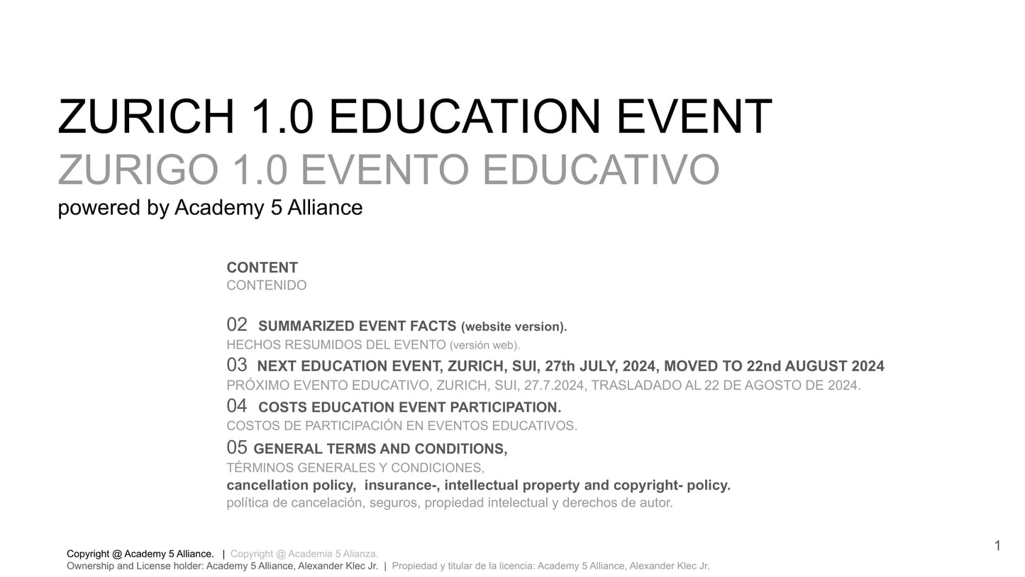 ZÜRICH EDUCATION EVENT 2024