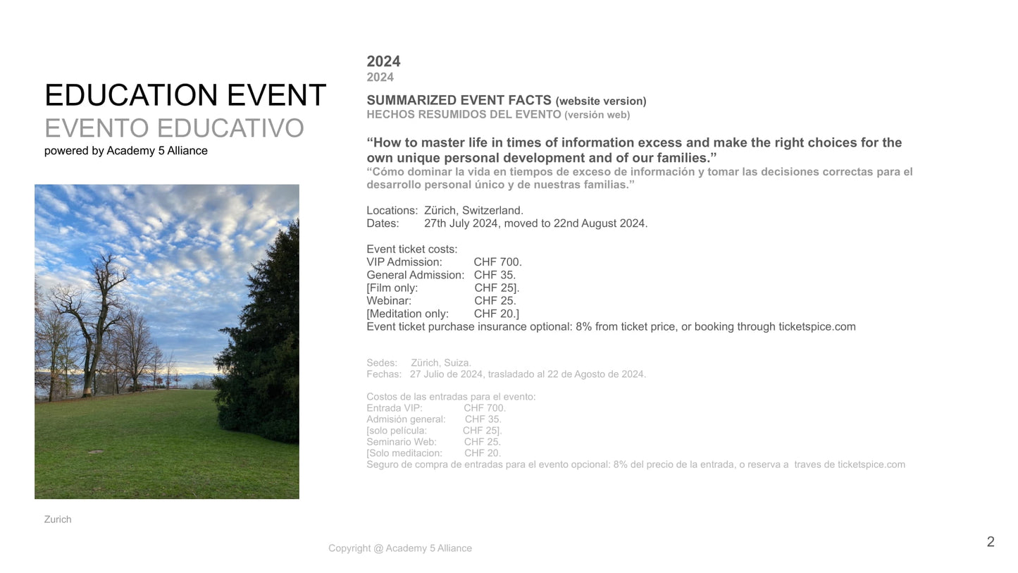 ZÜRICH EDUCATION EVENT 2024