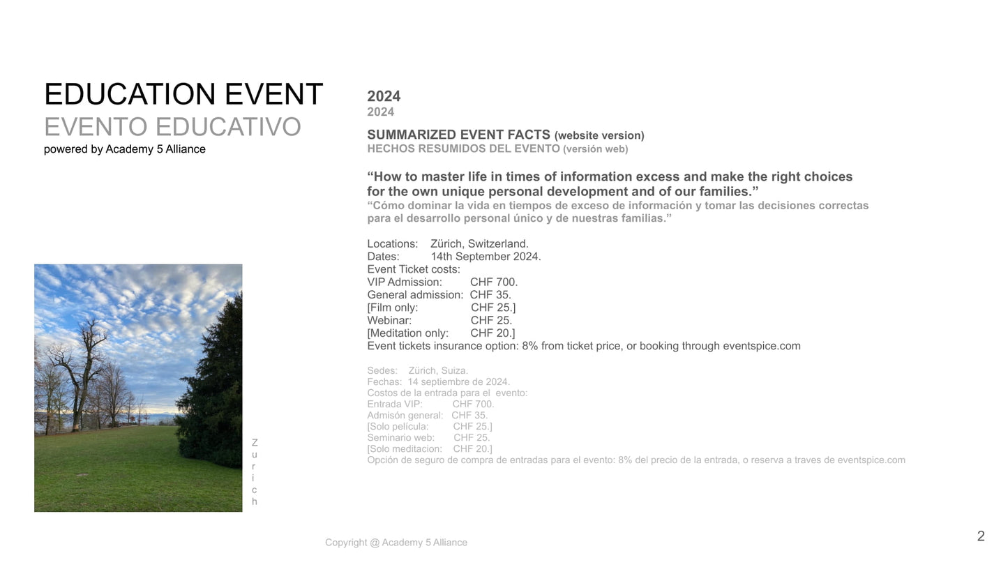 ZÜRICH 2 EDUCATION EVENT