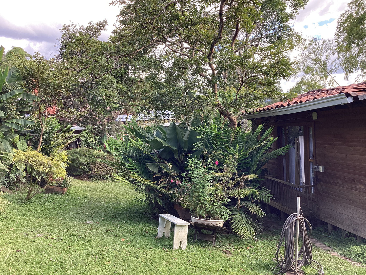 GREENLANDBASE COLOMBIA - GARDENING EDUCATION & COZY CABIN STAY, in very secure location, per Person/ 3 days (extra person +6 EUR/ per night)